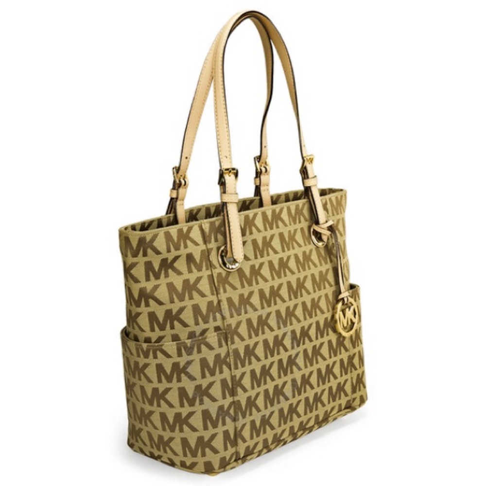 MICHAEL Michael Kors Jet Set East West Signature Logo Tote - EUC